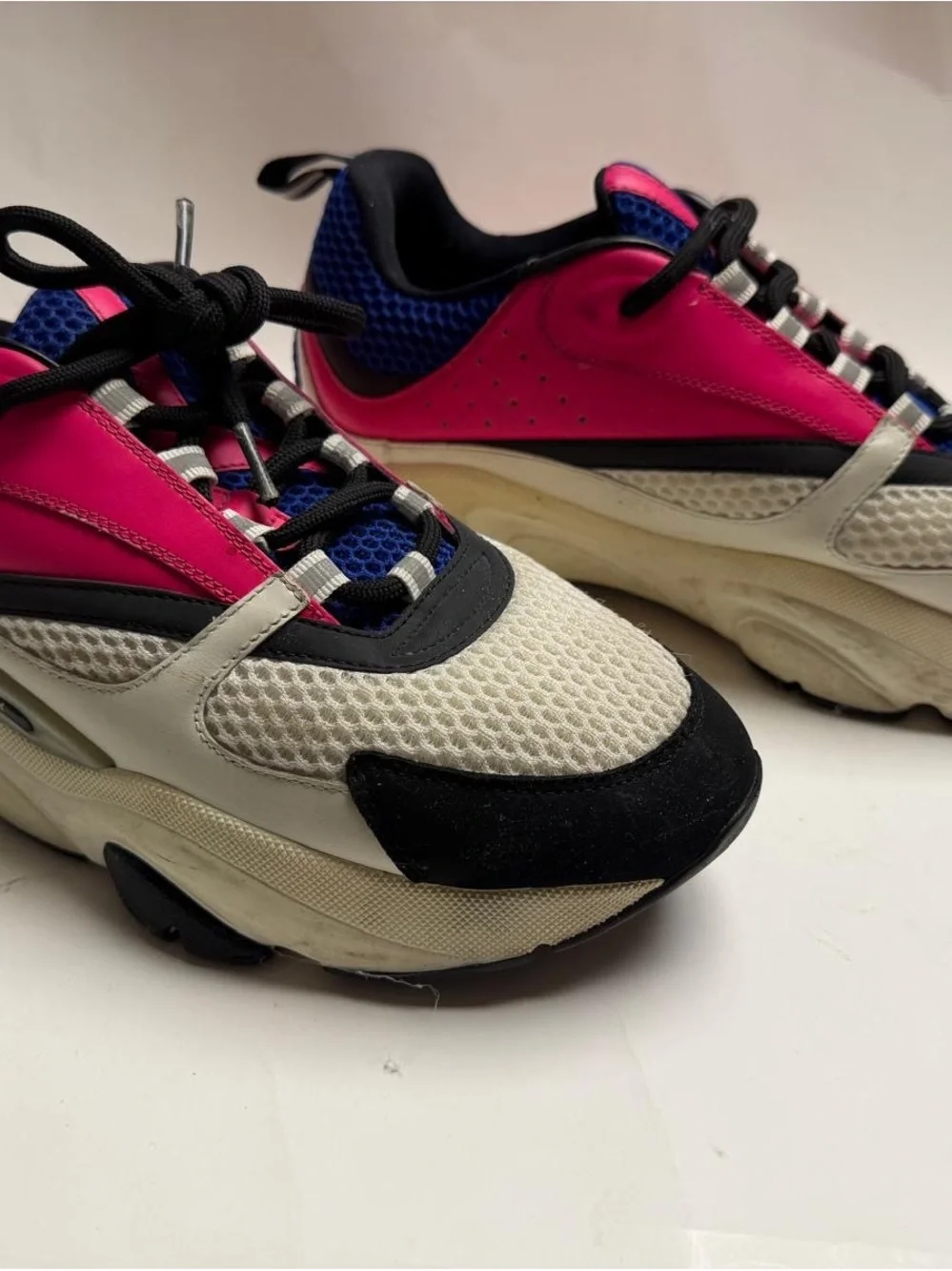 Dior B22 Sneakers Pink Blue White Black EU 43 US 10 Men’s w/ Original Box